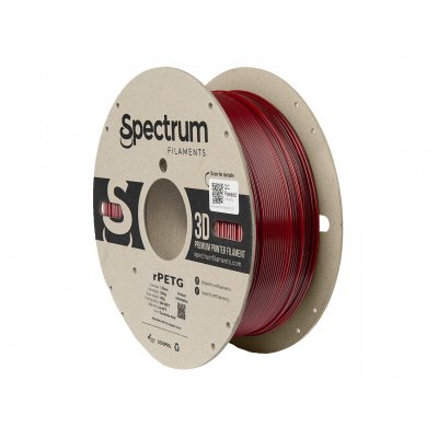 Spectrum 80593 3D filamento, r-PETG, 1,75mm, 1000g, Rosso (Carmine red)