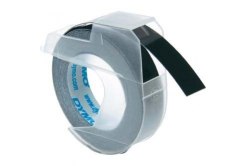 Dymo S0898130 520109, 9mm x 3m, sfondo nera, nastro originale