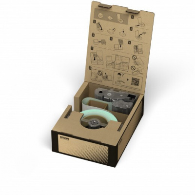 Epson LabelWorks BR-PT24YB-E C53S666002 24mm x 45m, testo nera / nastro giallo, nastro originale