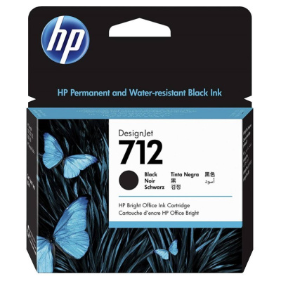 HP 712 3ED70A nero (black) cartuccia originale