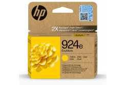 HP 924e 4K0U9NE#CE1 giallo (yellow) cartuccia originale