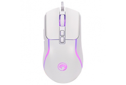 Mouse cablato, Marvo CAPO 20, bianco, ottico, 8000 DPI