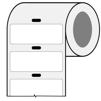 Brady BPT-648-427-AW / 217096, etichette in carta termica, 66.68 mm x 25.40 mm