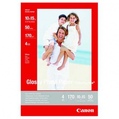Canon GP-501 Photo paper glossy, carta fotografica, lucido, bianco, 10x15cm, 4x6", 210 g/m2, 10 pz getto d'inchiostro stampa