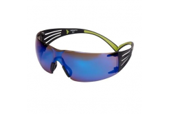 3M SecureFit SF408AS Occhiali protettivi, specchiati blu