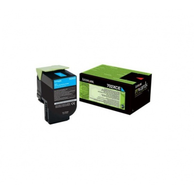 Lexmark 70C2XCE ciano (cyan) toner originale