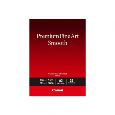Canon Premium Fine Art Smooth 1711C013, 310 g/m2, A3, 25pz, opaco, getto d'inchiostro, bianco, carta fotografica