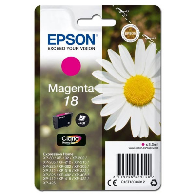 Epson 18 T180340 magenta (magenta) cartuccia originale