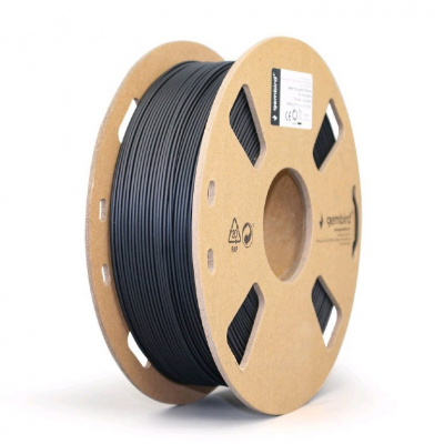 Gembird 3DP-PLA-01-MTBK, 3D filamento, PLA Matte, 1,75mm, 1000g, Nero (Black)