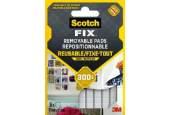 3M Scotch-FIX Cuscinetti rimovibili, pasta adesiva in quadratini, blister 6 cm x 9 cm
