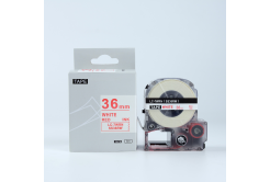 Epson LK-SS36RW, 36mm x 9m, testo rossa / sfondo bianco, nastro compatibile