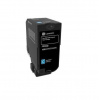 Lexmark 74C2HCE ciano (cyan) toner originale
