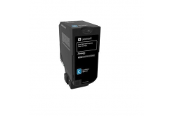 Lexmark 74C2HCE ciano (cyan) toner originale