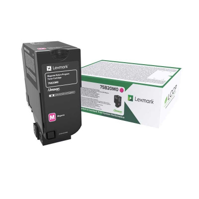 Lexmark 75B20M0 magenta toner originale