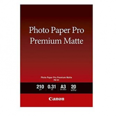 Canon paper premium opaco Photo 8657B006, 210 g/m2, A3, opaco, getto d'inchiostro, bianco, carta fotografica