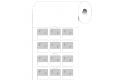 Brady BPT-211-427 / 236989, etichette in carta termica, 25.40 mm x 25.40 mm