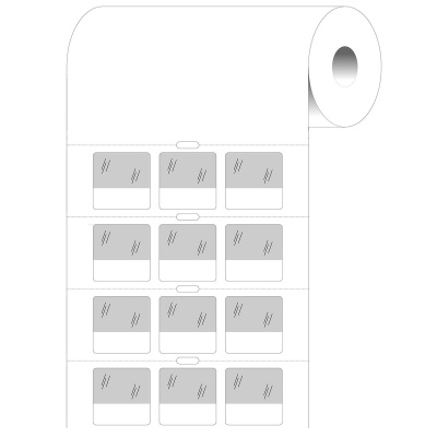 Brady BPT-211-427 / 236989, etichette in carta termica, 25.40 mm x 25.40 mm