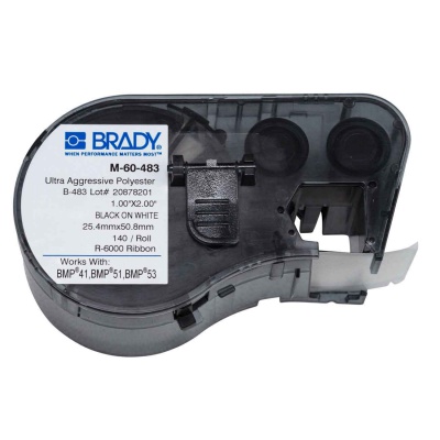 Brady M-60-483 / 131599, etichette 25.40 mm x 50.80 mm
