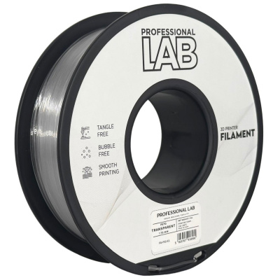 Professional Lab FG-P32-E1, 3D filamento, PETG, 1,75mm, 1000g, Trasparente (Transparent)