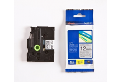 Brother TZ-M931, 12mm x 8m, testo nera/nastro argento, nastro originale