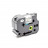 Nastro compatibile con Brother TZ-SE6 / TZe-SE6, 36mm x 8m, testo nera / nastro bianco, sicurezza