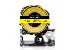 Epson LK-4YBA7, BU7Y, 7 mm x 2,5 m, testo nera / sfondo giallo, nastro compatibile