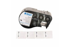 Brady M4-135-427-AW / 170748, 6.35 mm x 27.94 mm, Vinyl, testo nera / sfondo bianco