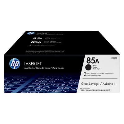 HP 85A CE285AD 2pz nero (black) toner originale