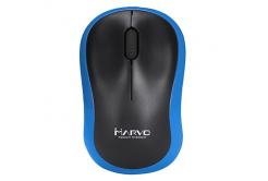 Marvo Mouse DWM100BL, 1000DPI, 2.4 [GHz], ottico, 3sp\., senza fili, nero-blu, 1 pz AA, ufficio