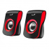 Genius reproduktory SP-Q180 31730026401, 2.0, 6W, černorosso, regulace hlasitosti, desktop, 150Hz-20kHz