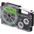 Casio XR-9FGN , 9mm x 8m, testo nera / segnale sfondo verde, nastro compatibile