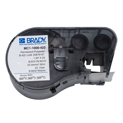 Brady MC1-1000-422 / 131595, etichette, 25.40 mm x 7.62 m