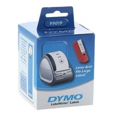Dymo 99019, S0722480, 59mm x 190mm, bianco etichette di carta per raccoglitori larghi
