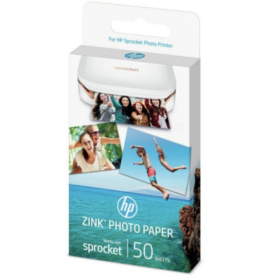 HP 1DE37A samoadesiva carta fotografica ZINK 50x76 mm (2x3") 50 fogli, bianco 290 g/m2 termico