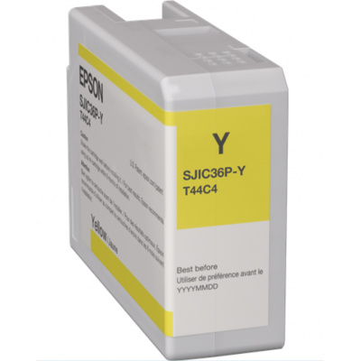 Epson SJIC36P-Y C13T44C440 per ColorWorks, giallo (yellow) cartuccia originale