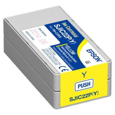 Epson GJIC5(Y) C13S020566 pro ColorWorpz, giallo (yellow) cartuccia originale