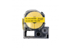 Epson LK-5YBW, C53S655010, 18mm x 9m, testo nera / sfondo giallo, strong, nastro compatibile