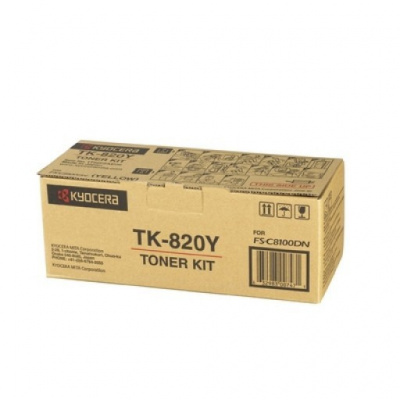 Kyocera Mita TK-820Y giallo (yellow) toner originale