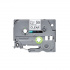 Brother TZ-131S / TZe-131S, 12mm x 4m, testo nera / nastro trasparente, nastro originale