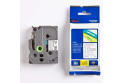 Brother TZ-145 / TZe-145, 18mm x 8m, testo bianco/nastro trasparente, nastro originale