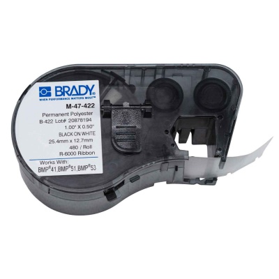 Brady M-47-422 / 131592, etichette 25.40 mm x 12.70 mm