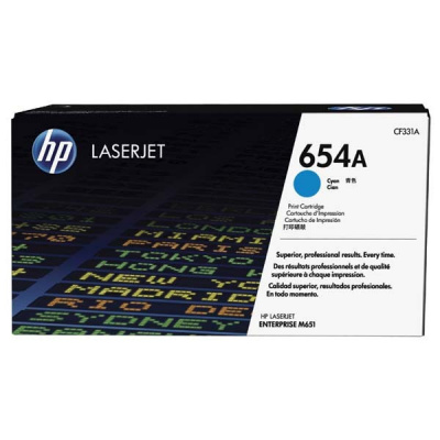 HP 654A CF331A ciano (cyan) toner originale