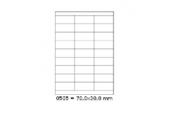 Etichette autoadesive 70 x 30 mm, 27 etichette, A4, 100 fogli