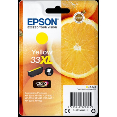 Epson T33644012, T33XL giallo (yellow) cartuccia originale