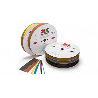 Partex HS-20024BN1 guaina termorestringente marrone, 150 m (2,4 mm)