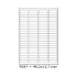 Etichette autoadesive 44 x 12,7 mm, 88 etichette, A4, 100 fogli