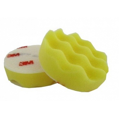3M Perfect-It™ Tampone lucidante in schiuma, giallo, diametro 75 mm (50536)