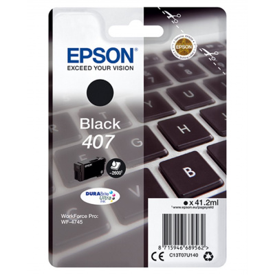 Epson 407 C13T07U140 nero (black) cartuccia originale
