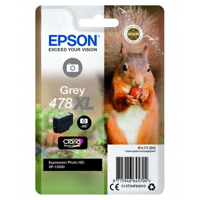 Epson 478XL C13T04F64010 grigio (grey) cartuccia originale