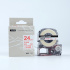 Epson LK-6TRN, ST24RW, 24mm x 9m, testo rossa / sfondo trasparente, nastro compatibile